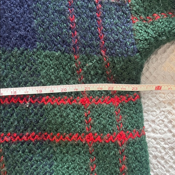 Vintage Plaid Knit Cardigan - Picture 3 of 5